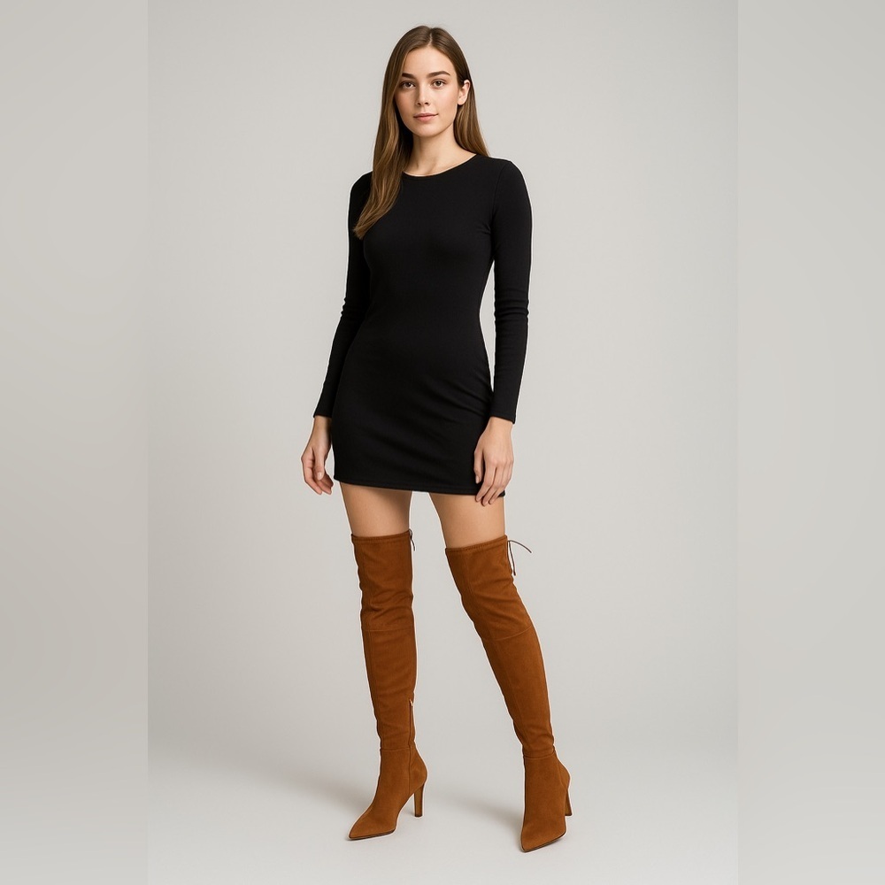 2270- Vince Camuto Taplana2 Over-the-Knee Boots Warm Caramel Size 7.5 M NWT